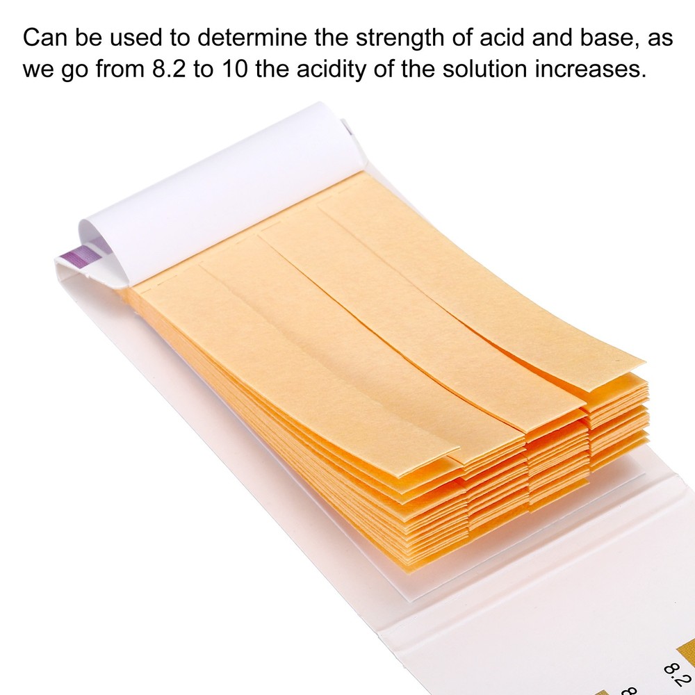 PH Test Strips 8.2-10.2pcs 80 Indicators Sunflower Maps Tester