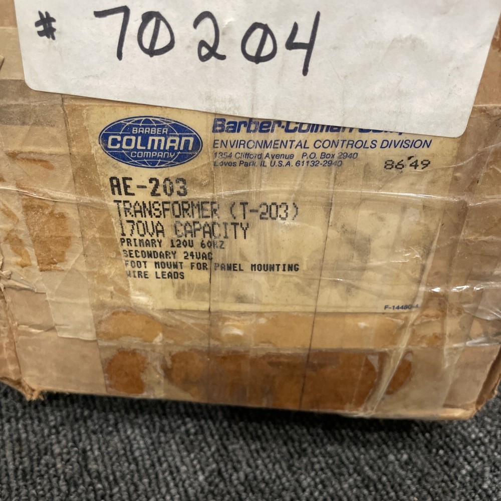 Barber Colman Transformer AE-203