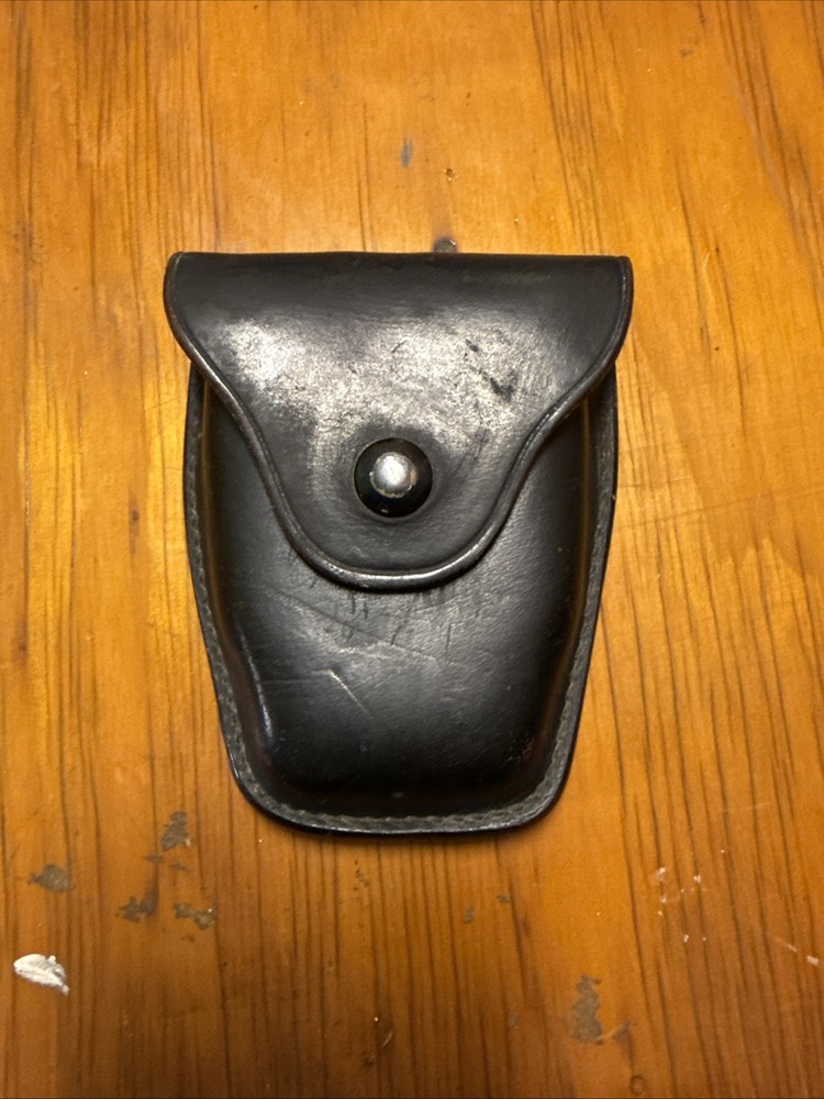 Vintage Jay-Pee Black Leather Handcuff Case
