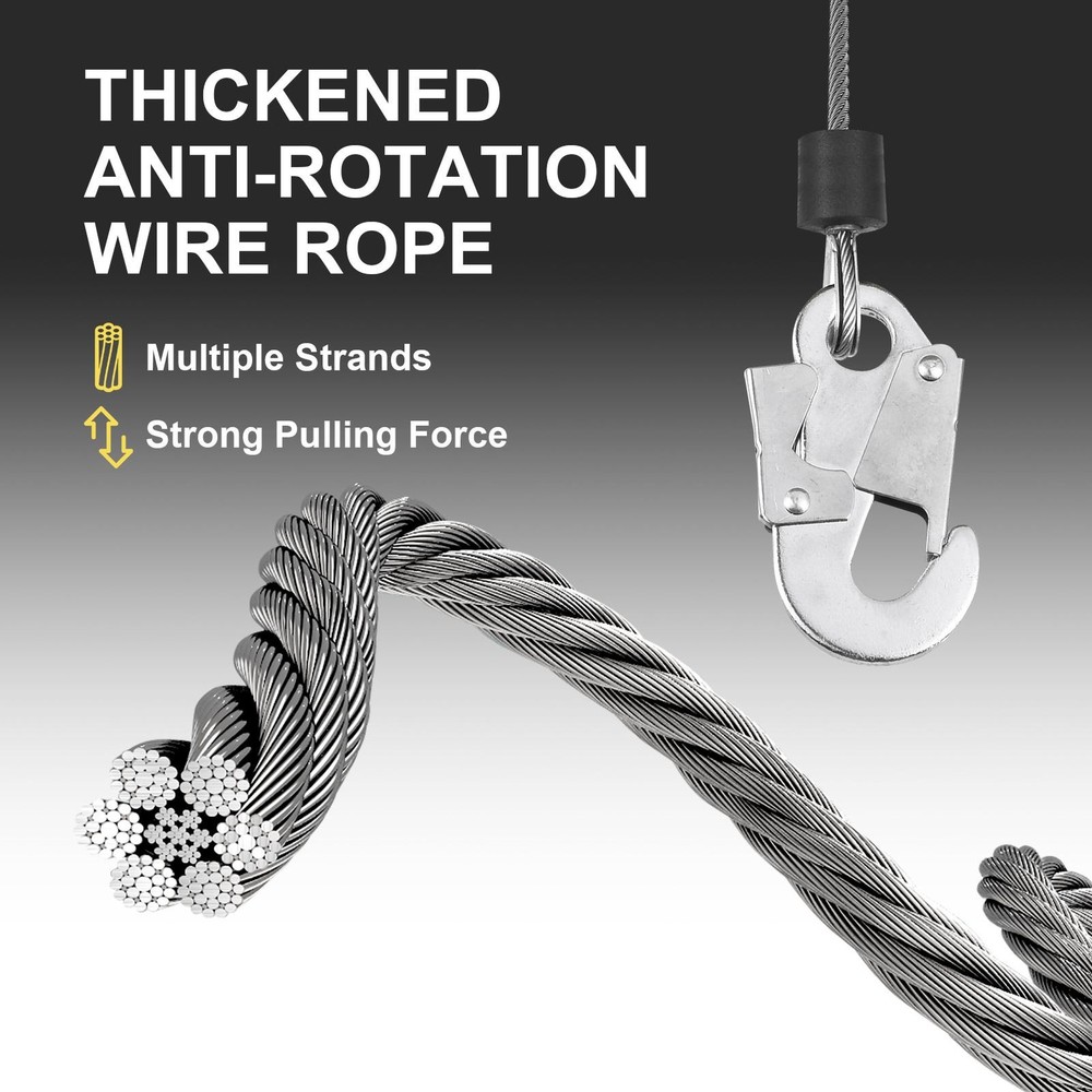 Fall Protection Retractable Lanyard - 32FT Construction Self-Retracting Lanyard