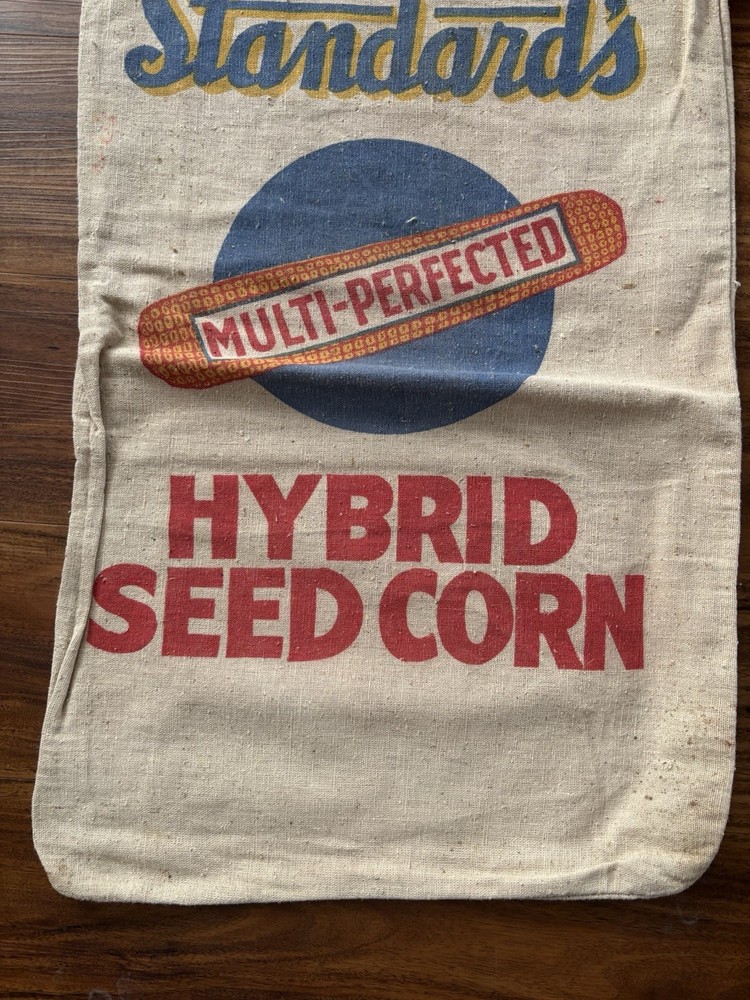 Vintage Standard's Hybrid Seed Corn Cloth Seed Sack