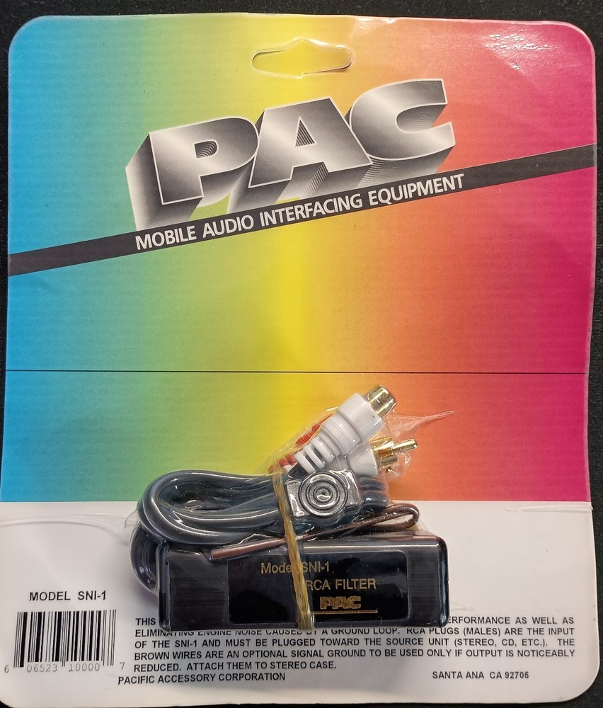 PAC SNI-1 RCA Ground Loop Noise Isolator - RCA Noise Filter