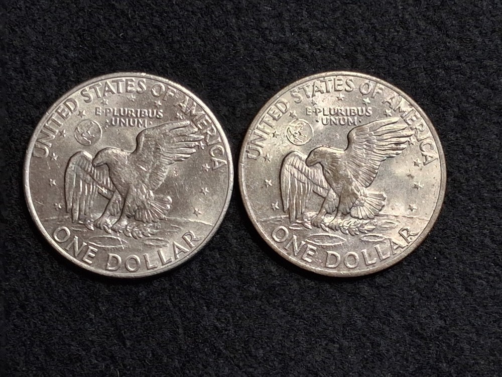 Eisenhower Dollar 1971 P, 1972 D