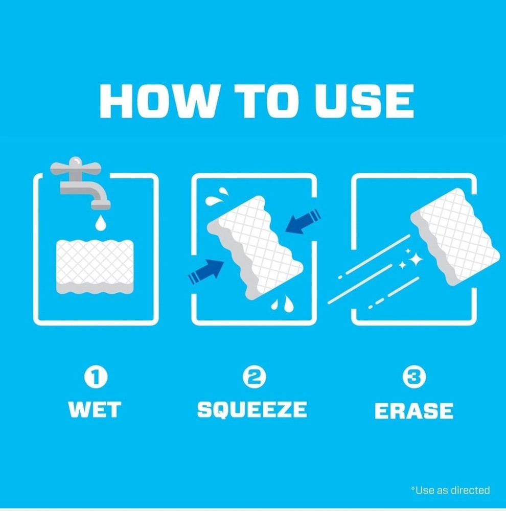 Mr. Clean Magic Eraser Extra Durable Melamine Sponge White 6 Pack
