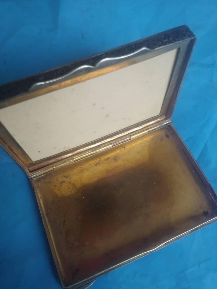 Antique Enameled Silver Box