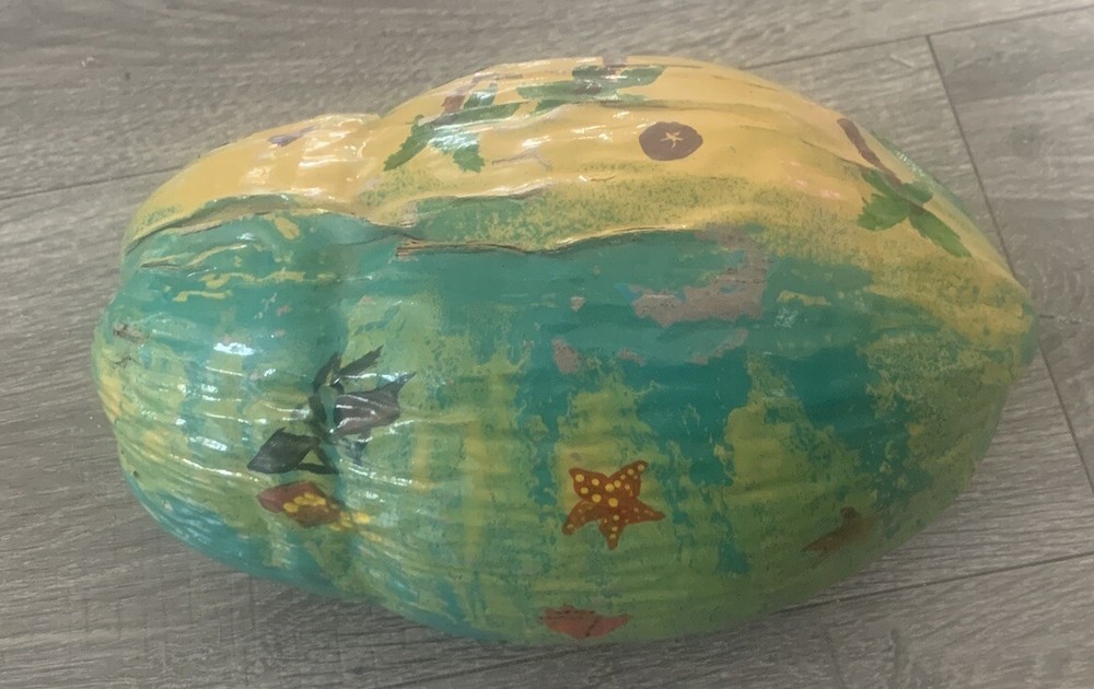 Hand Painted Coconut "key West 1998"