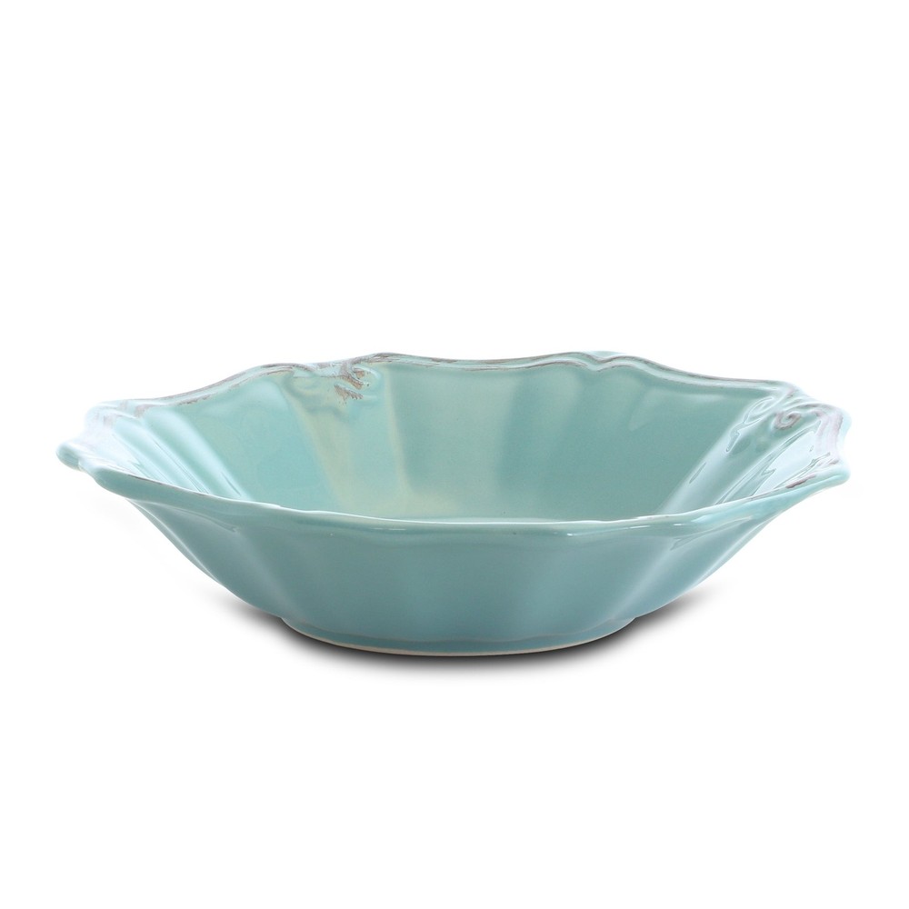 Fleur De Lys 20-Piece Dinnerware Set in Turquoise
