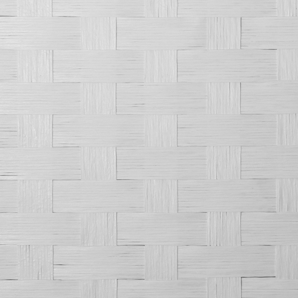 2 ft. Short Woven Fiber Folding Screen - 6 Panel - White
