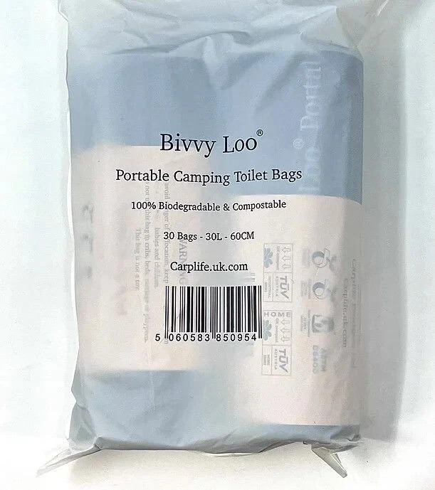 CarpLife Bivvy Loo Bags Compostable/Biodegradable - Twin pack