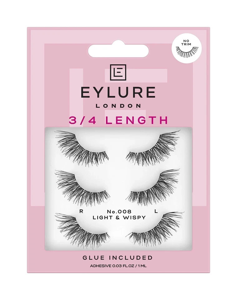 Eylure Fluttery Light Lashes 008 Multipack (3 Pairs)