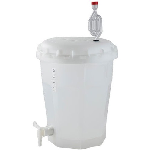 Conical Bottom Fermenter Bucket w Lid, Spigot, & Airlock Homebrew Beer Wine