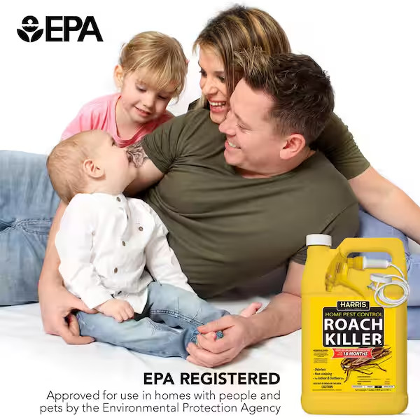 1 Gal. Roach Killer Spray , Included sprayer for easy application 128 fl oz.