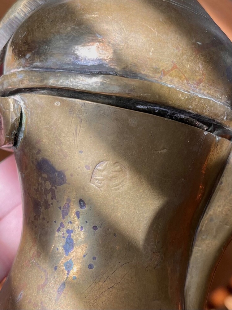 Middle Eastern Moorish Dallah Arabic Brass Coffee Pot