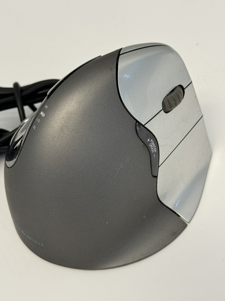 EVOLUENT VM4R Vertical Mouse 4 Right Handed Ergonomic Optical Mouse Wired