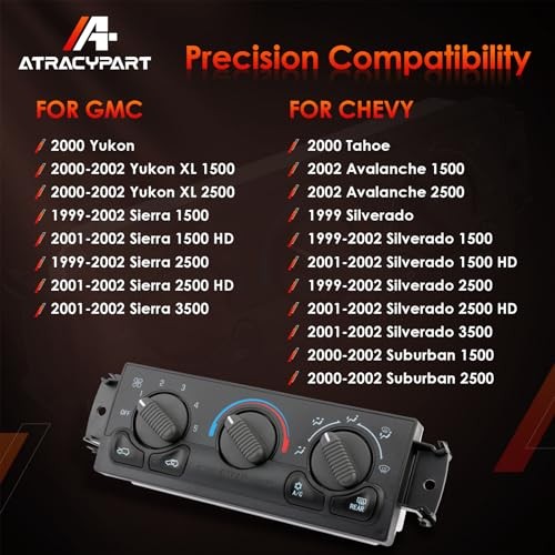 599-218 Front Climate Control Module (with Rear Windshield WITH Rear Defogging