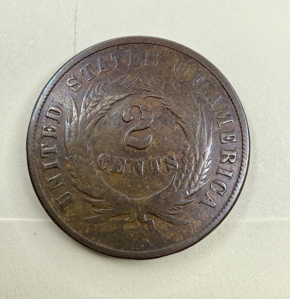 1868 Two Cent Piece | Better Date Limited Denomination Type Coin