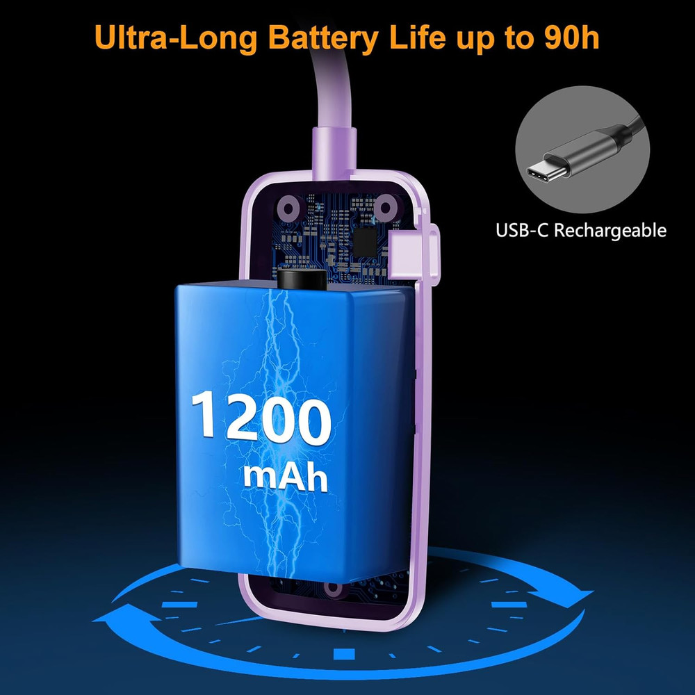 19 LED Rechargeable Book Light for Reading in Bed with Memory Function- Eye C...