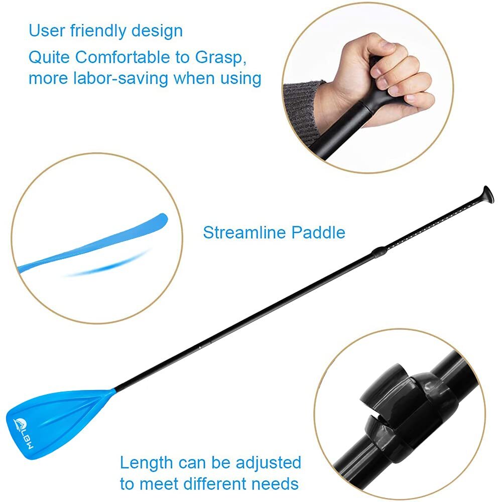 Paddle Board Paddle Adjustable 3-Pieces SUP Paddle Aluminium Alloy Floating P...