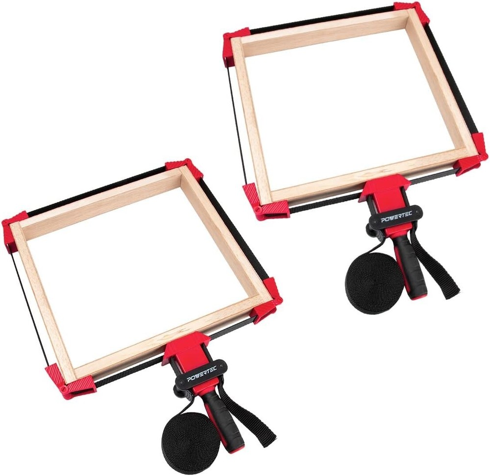 POWERTEC Deluxe Polygon Quick Release Band Clamp | Frame Clamping Strap Holder