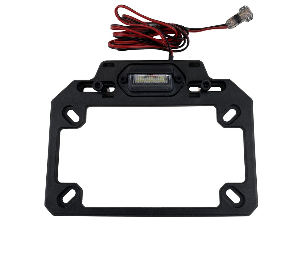 ATV TEK Adjustable License Plate Bracket W/ Led Light ESPLATE