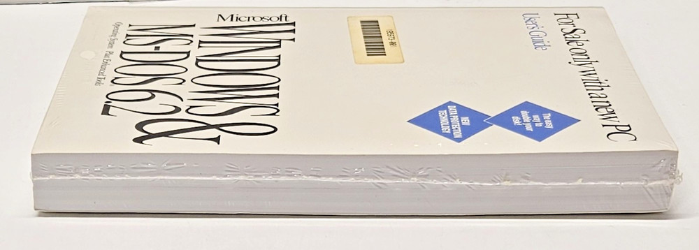 Microsoft Windows & MS-DOS 6.2 User’s Guide OEM Sealed Vintage 1993 Manual