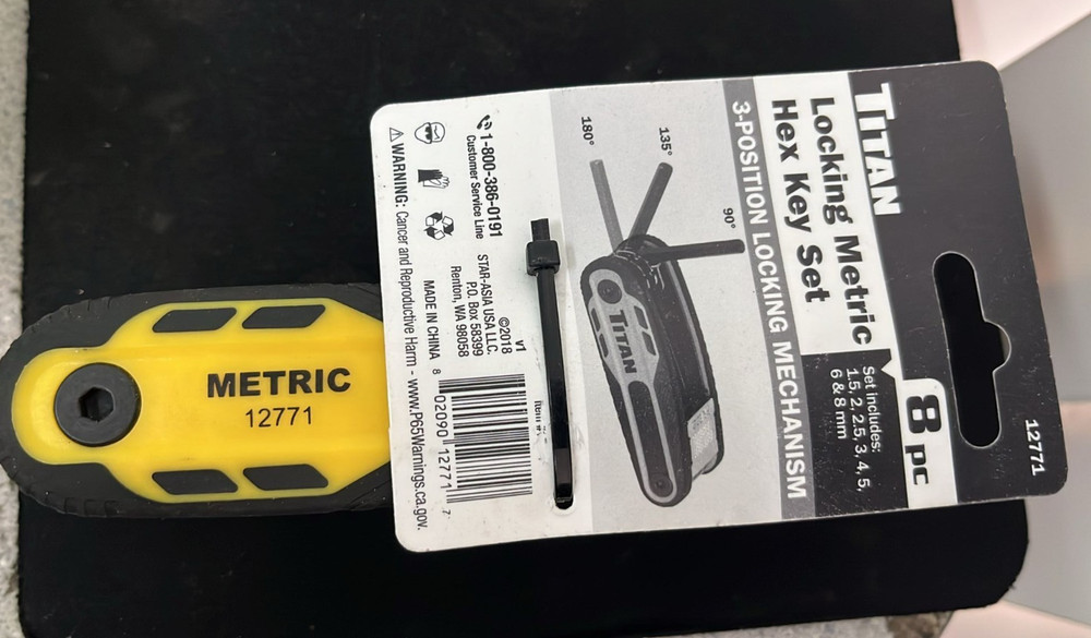 Titan Locking Star Key Torx Key Set 12771