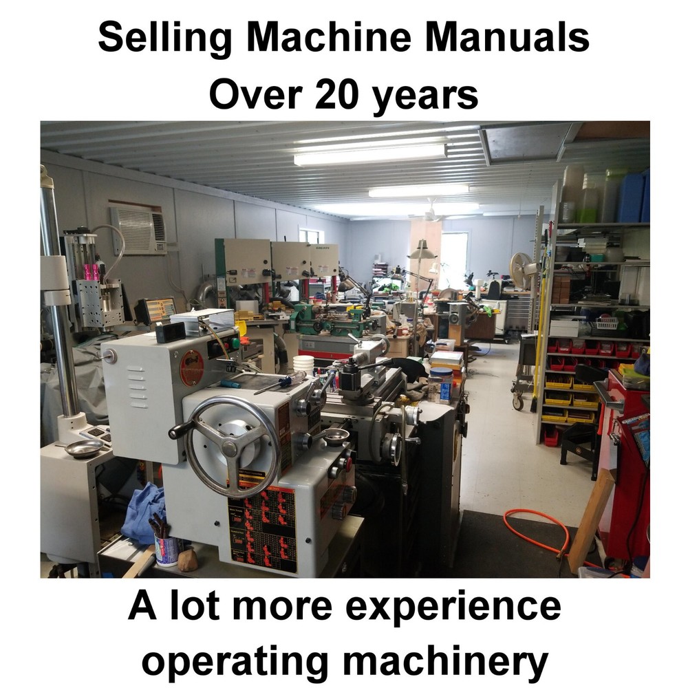 CLAUSING 12" 5900 Series Variable SPD Lathe Operator & Part Manual =502100 0137