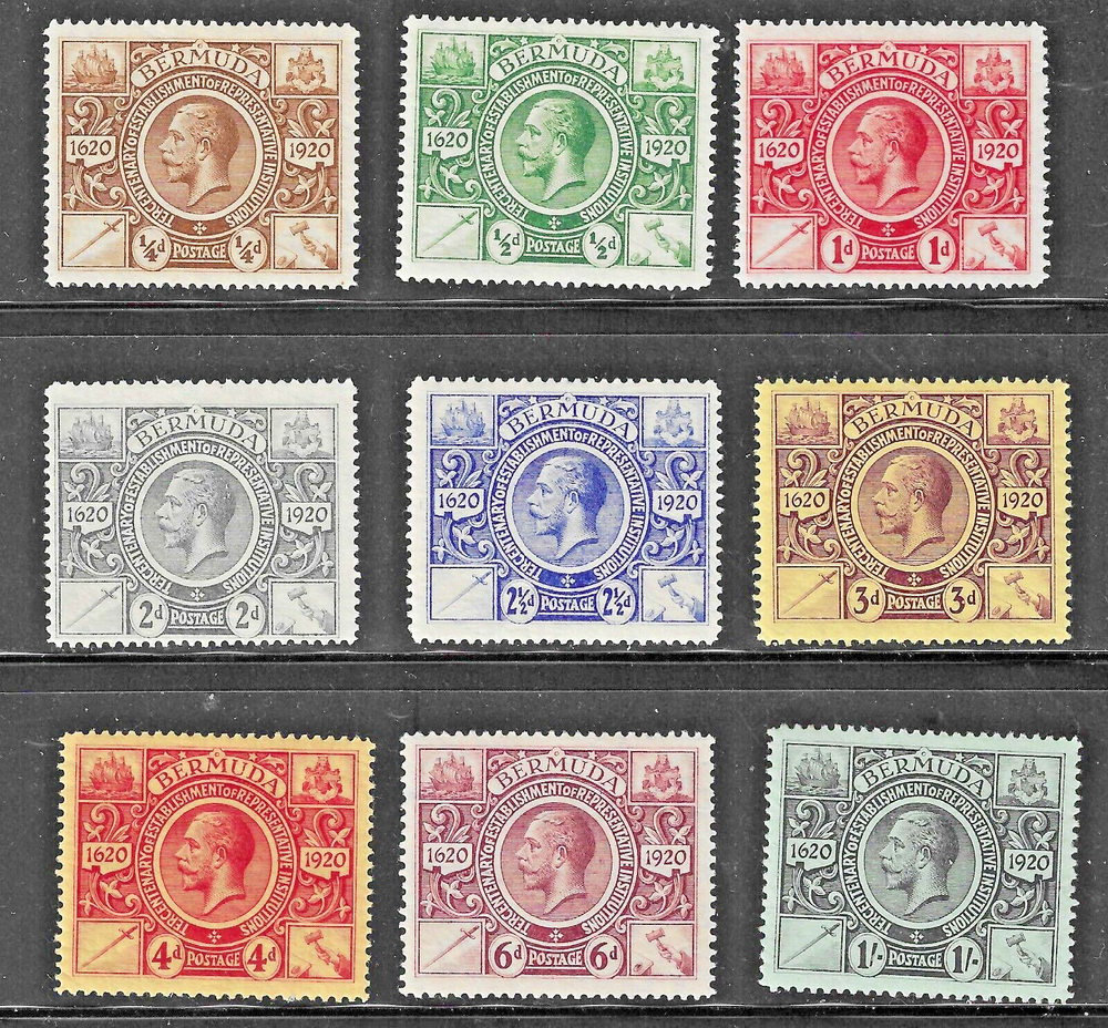 Bermuda (1920) - Scott # 55 - 69, MH