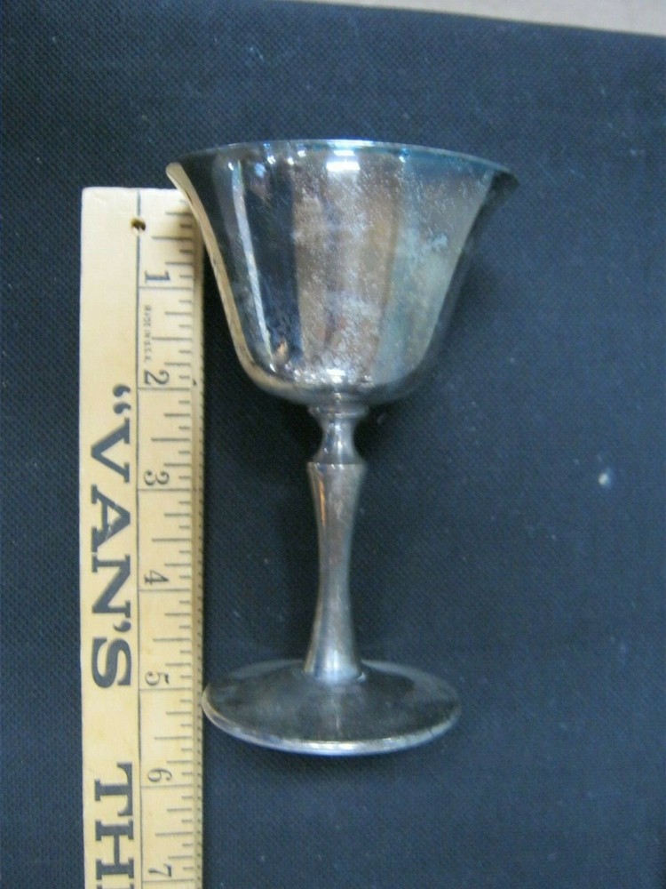 2 5" Silver Plated Delberti Italy Goblets
