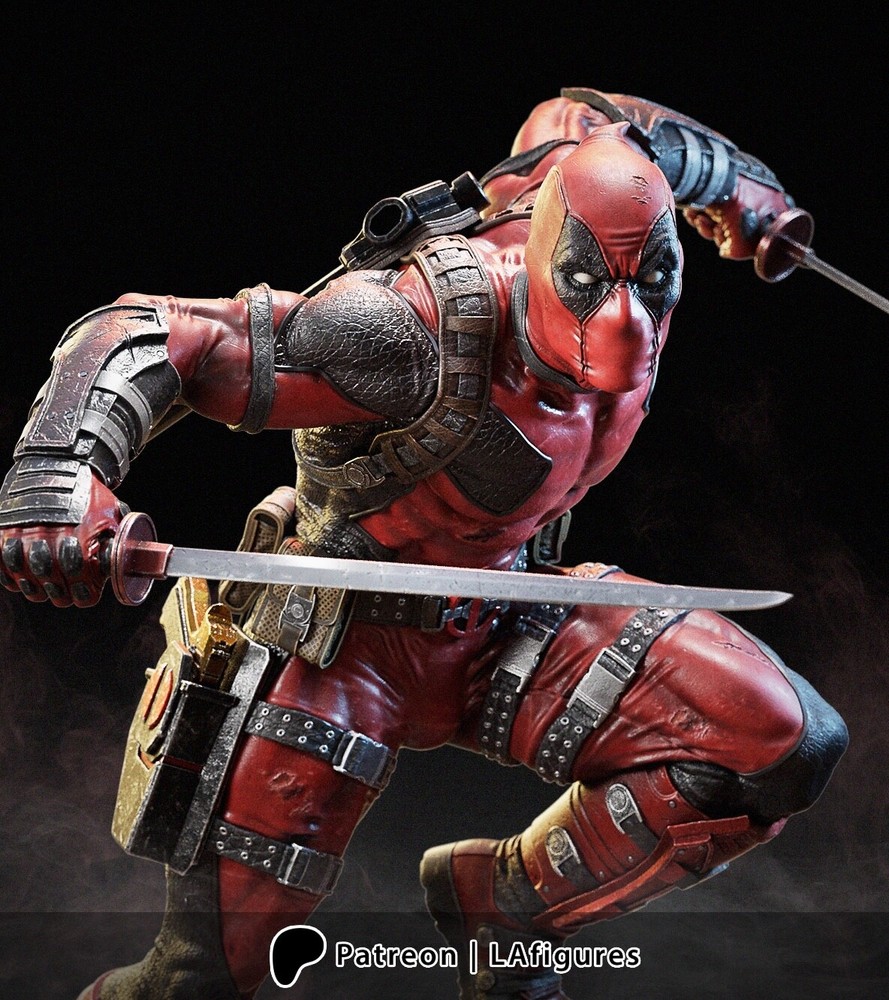 Deadpool resin scale model kit unpainted 3d print