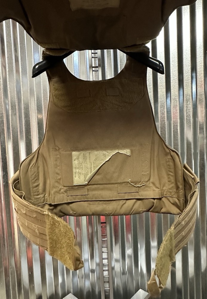 USMC MTV Modular Tactical Vest w/ Soft Inserts Medium Coyote