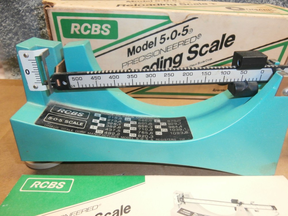 RCBS MODEL 505 POWDER / RELOADING SCALE 5-0-5