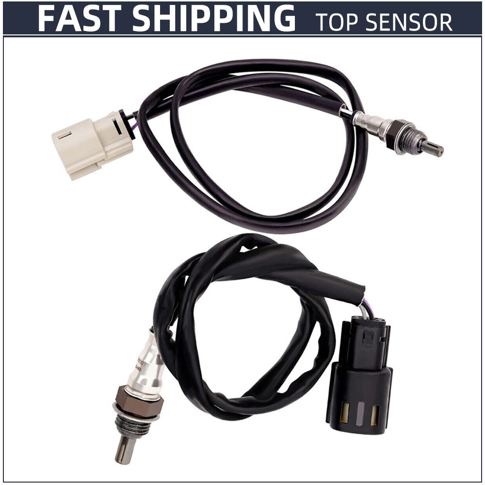 2pcs Oxygen Sensor For Harley Davidson Dyna Fat Bob Up+Downstream