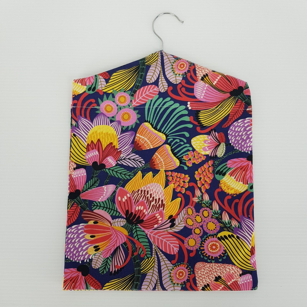 Peg Bag Handmade Floral Pattern Colourful Lined Laundry Clothes Peg Holder