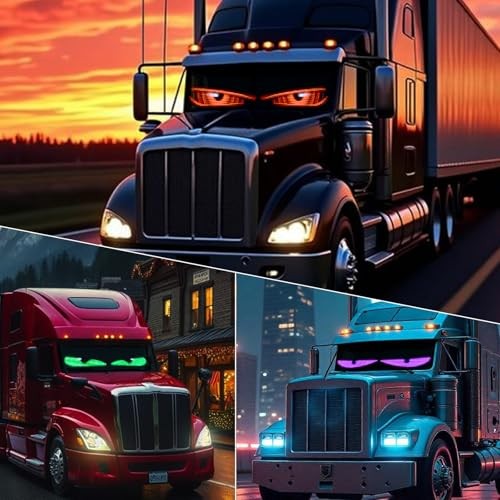 2Pcs LED Eyes for Truck Windshield,Devil Eyes Light for 23"x 5"/2Pcs