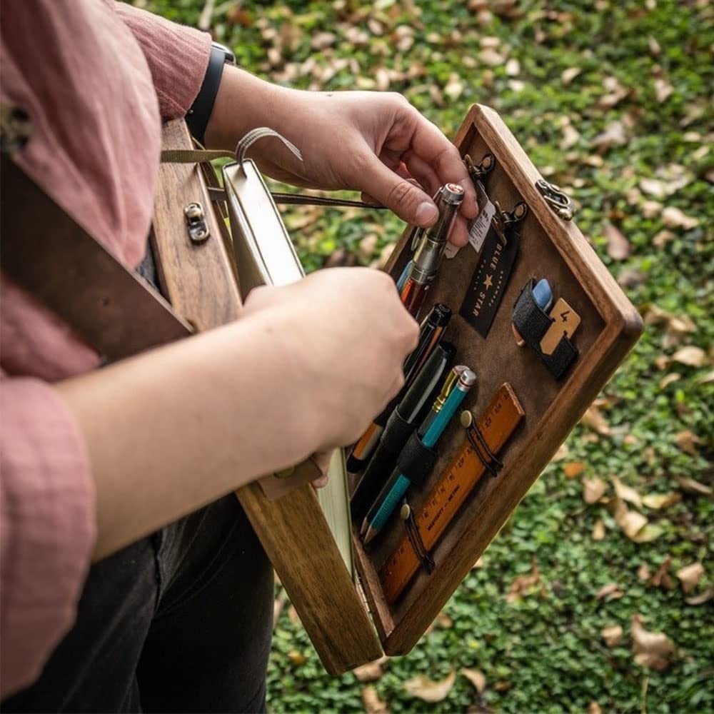 Portable Wooden Desktop Painting & Drawing Easel With Storage Box Multi-function