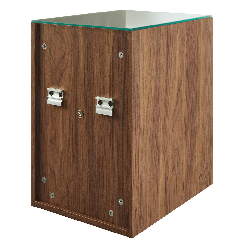 Render 62" Wall-Mount Double Sink Bathroom Vanity in Walnut White