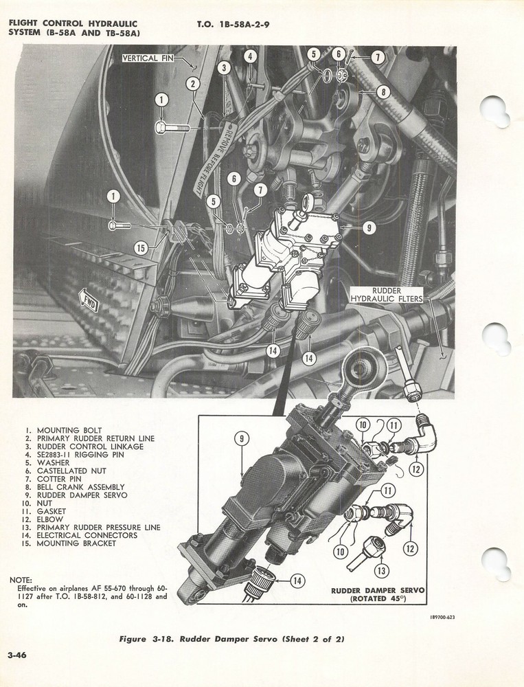 B-58 Hustler 1962 Flight Controls & Autopilot System Maint Flight Manual -CD