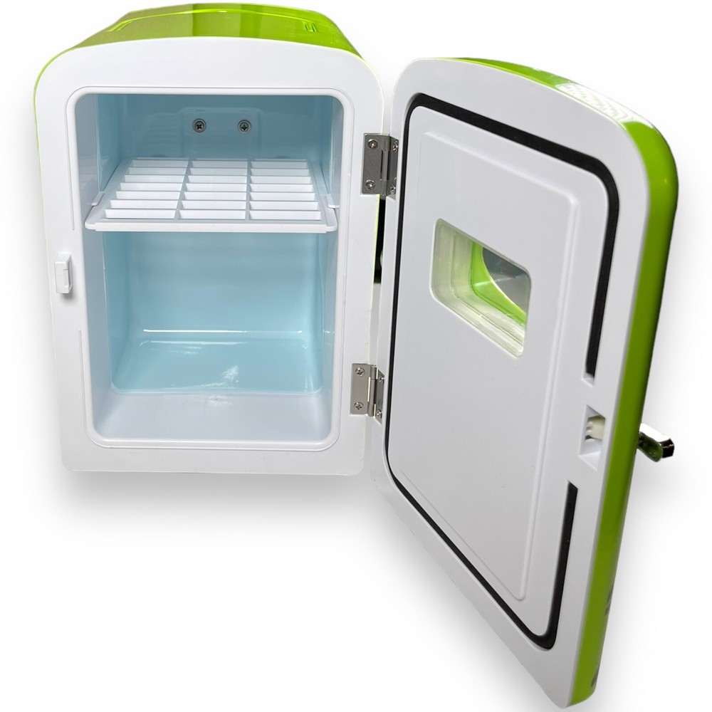 Mountain Dew MIS134MD-B Mini Portable Compact Personal Fridge Cooler 6 Can Cap
