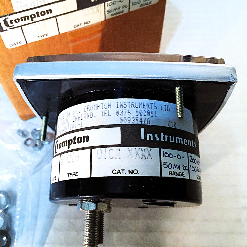 CROMPTON 01CA XXXX AMMETER 200-0-100 DC AMP
