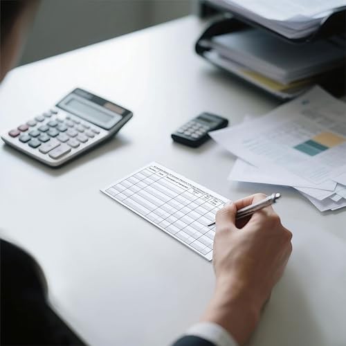- Pack 6"×3" Check Registers for Personal Checkbook - Blank Ledger 12