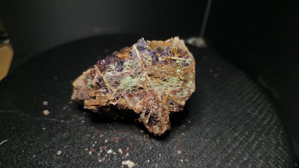 Uv Reactive Fluorite Malachite Specimen