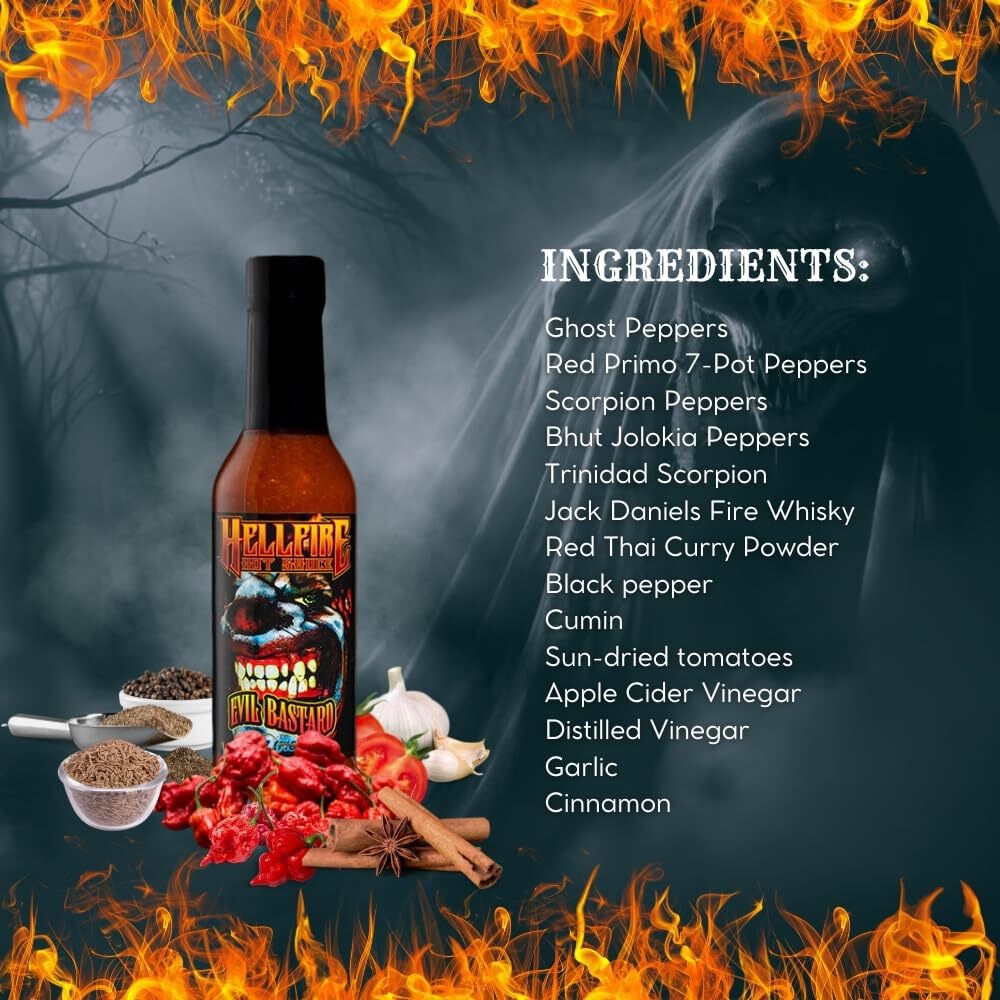 Hellfire Evil Bastard Hot Sauce