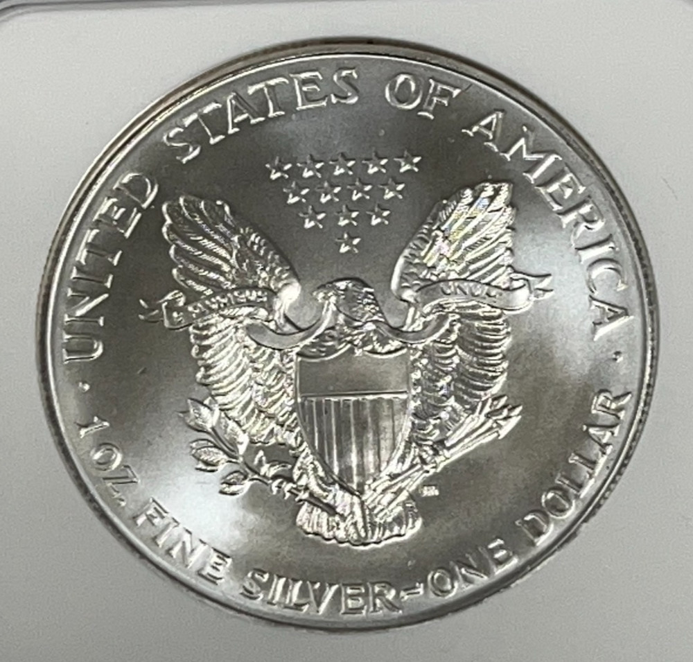 1996 1 oz American Silver Eagle NGC MS 69