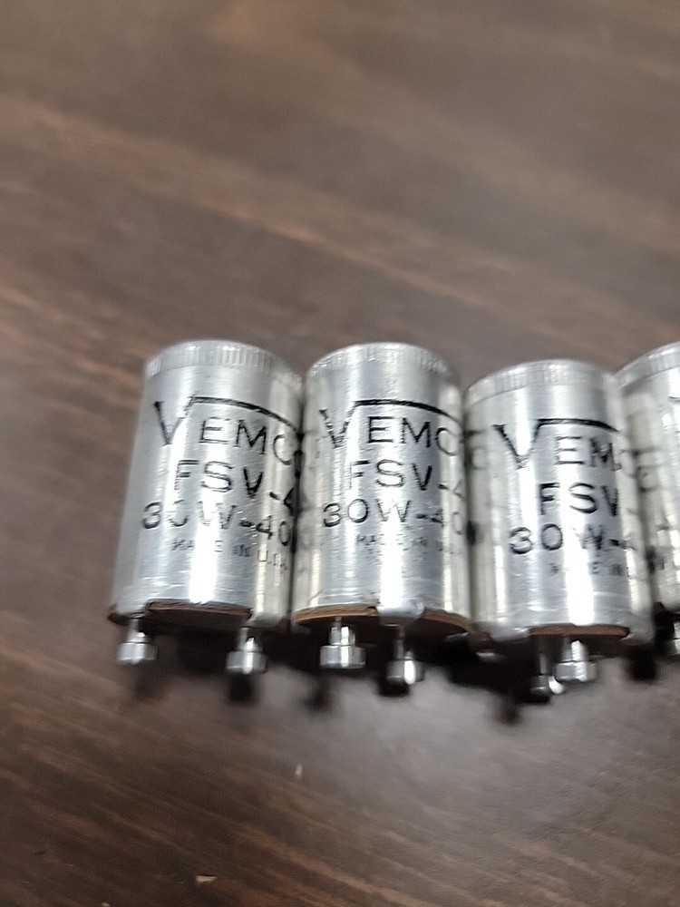 (5) Vemco 30-40W Fluorescent Starters , FSV-4