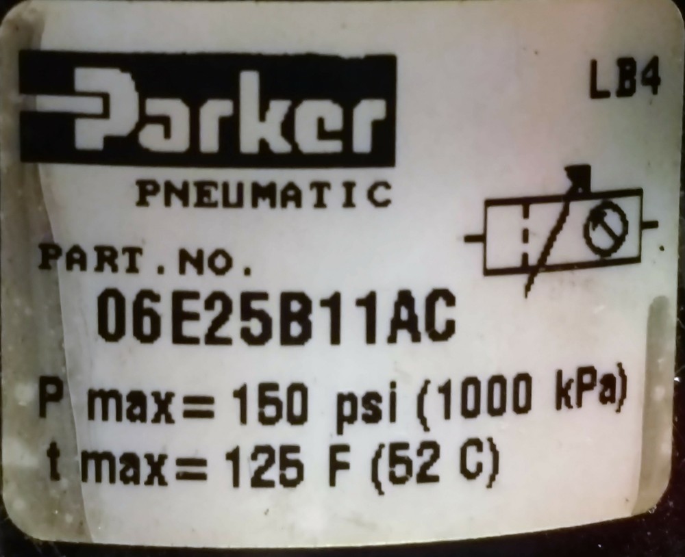 Parker 06E25B11AC Pneumatic Filter and Regulator