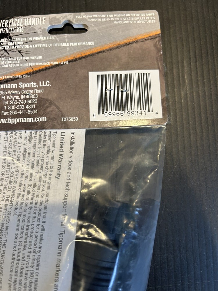 NEW!! Tippmann X7 Vertical Handle For X7 Marker