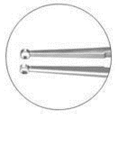 Fechtner Conjunctiva Forceps very delicate ring shaped tips with tying platform