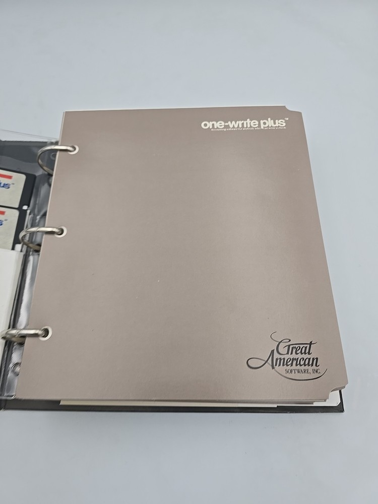 One Write Plus 1986 Master Evergreen Great American Software Accounting Payroll
