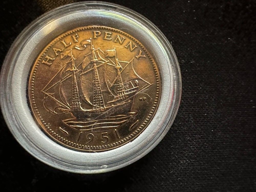 1951 Great Britain Half Penny (ab3453)